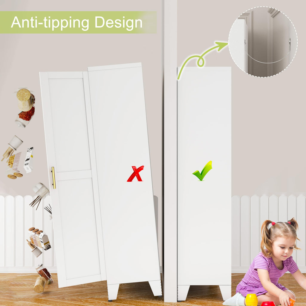Metal Pantry Cabinet with 2 Door P68137