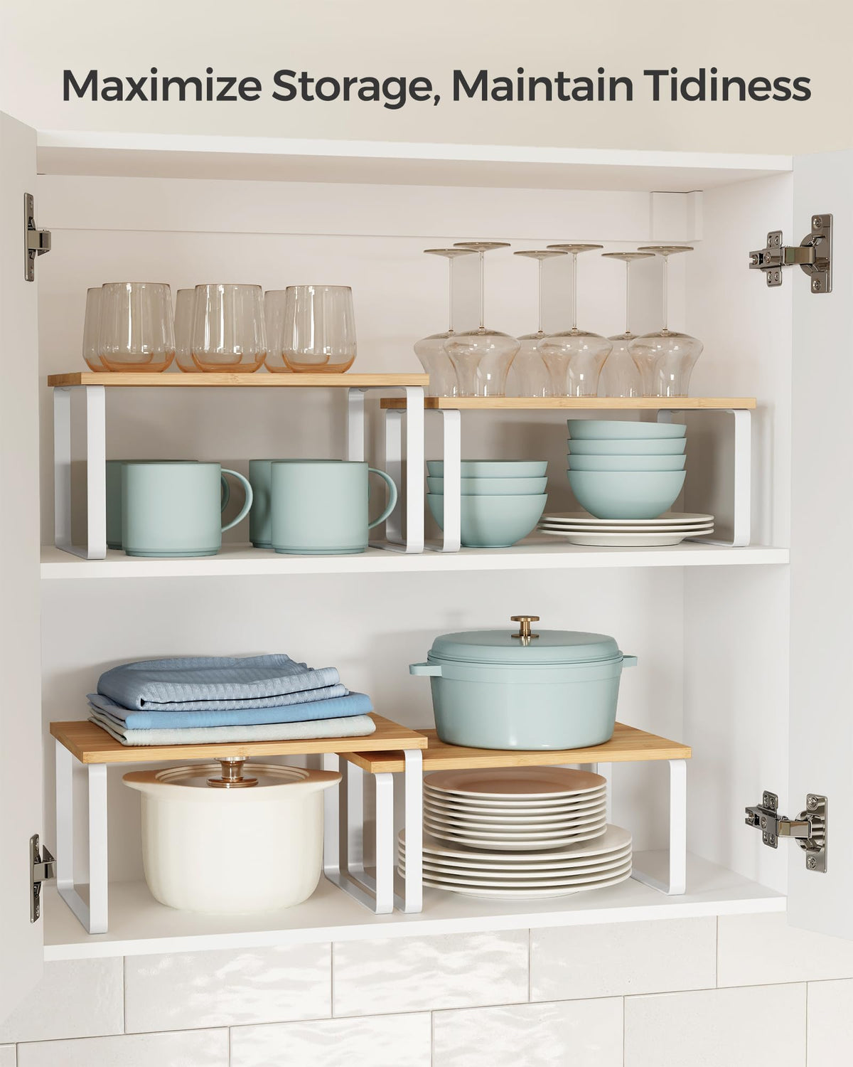 Set of 4 Kitchen Storage Shelf G60714
