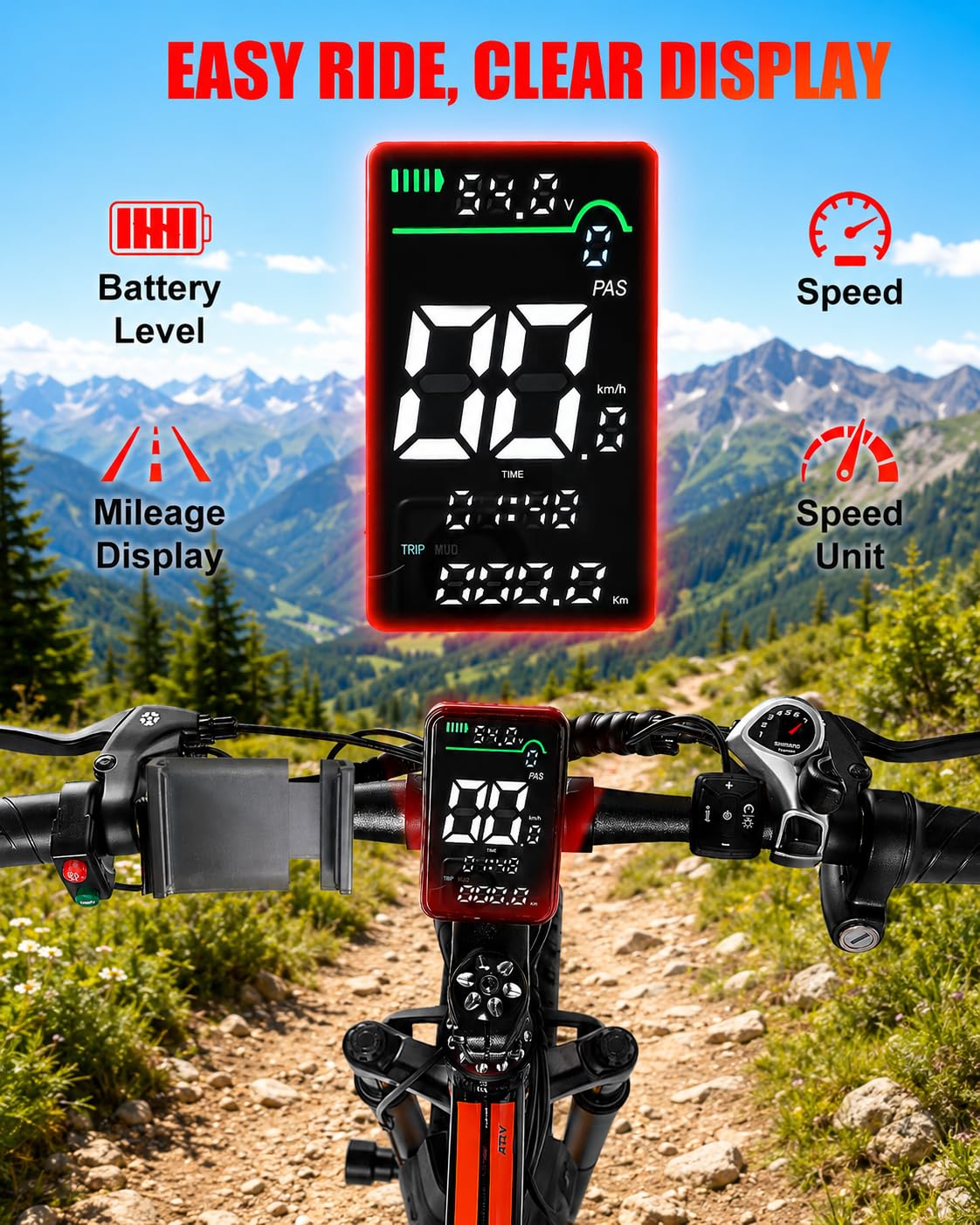26" Fat Tire Electric Bike I336