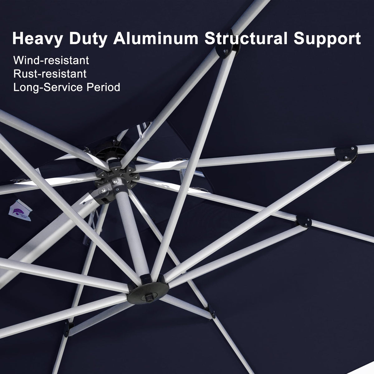 10 FT Navy Blue Cantilever Patio Umbrella C4483