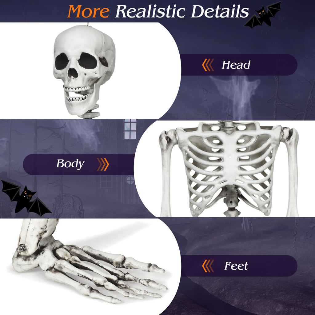 5.4 FT Posable Skeleton Decoration O677956