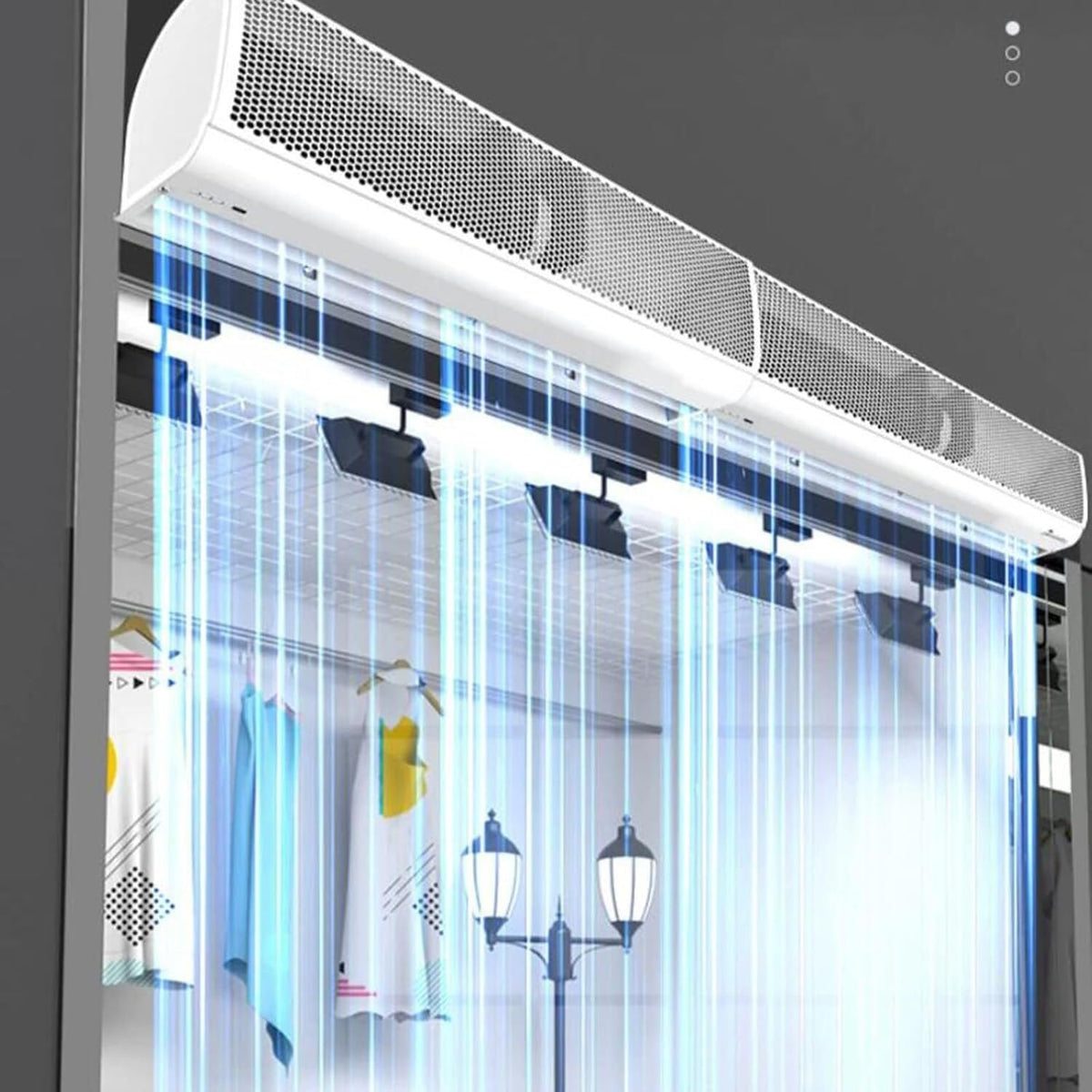 Wall-Mounted 2 Speed Air Curtain G4248
