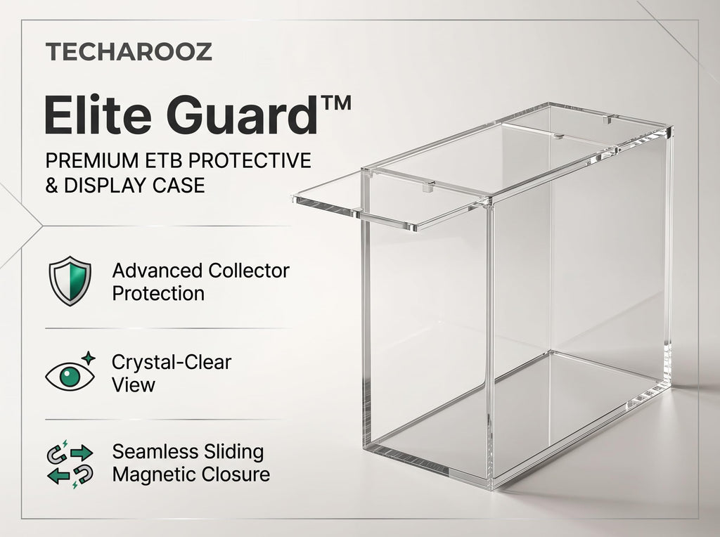 Crystal Clear 8mm 5mm Acrylic Stackable Display Case with Magnetic Lid M825808