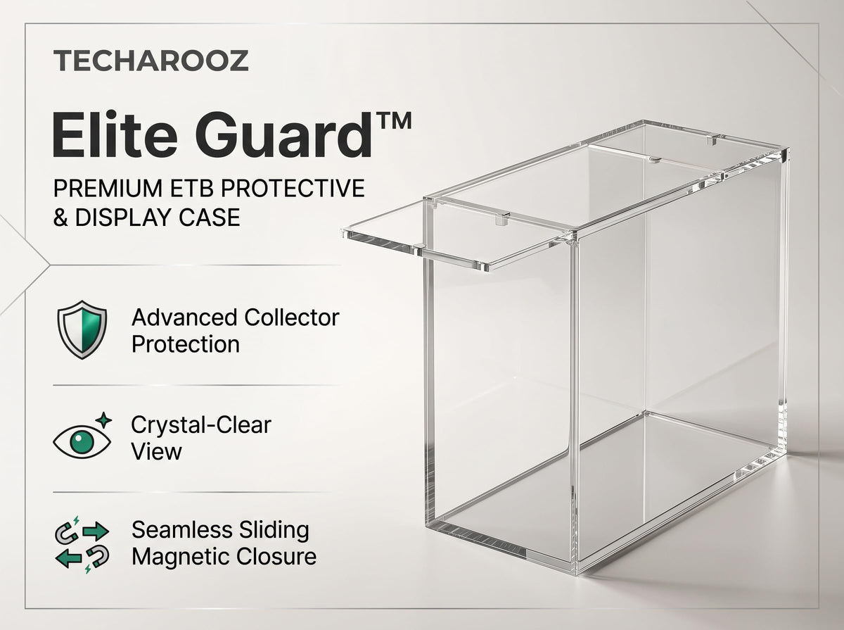 Crystal Clear 8mm 5mm Acrylic Stackable Display Case with Magnetic Lid M825808