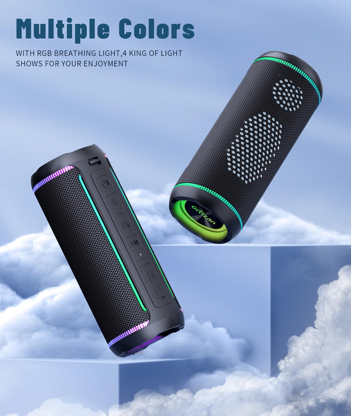 Black Portable Bluetooth Speaker W521585