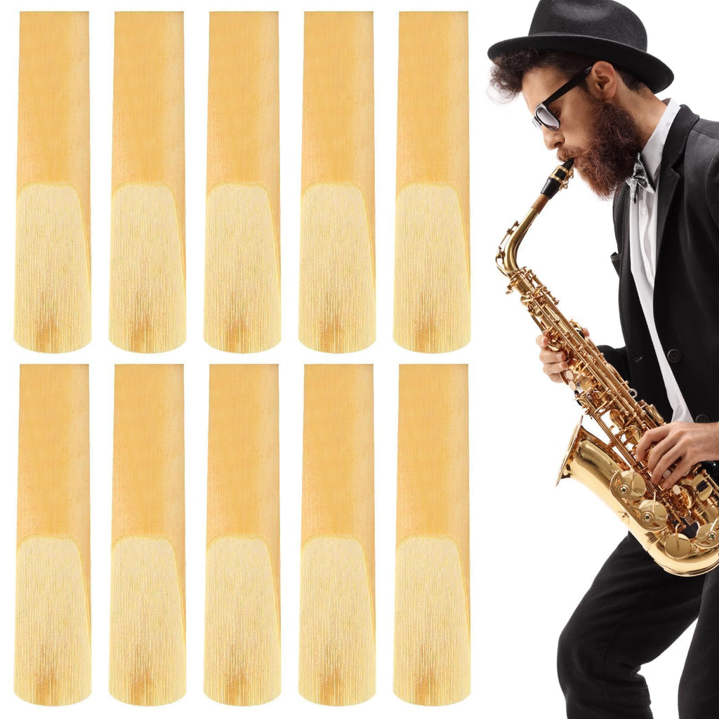 10 Pack Alto Saxophone Reeds 2.5 Strength T935287