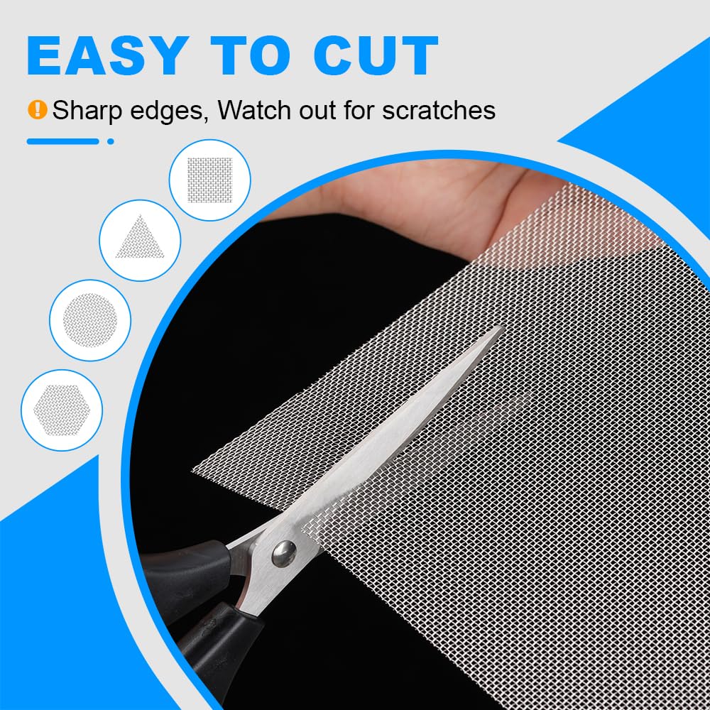 12×8 Inch 20 Mesh 304 Stainless Steel Wire Mesh Screen W84820