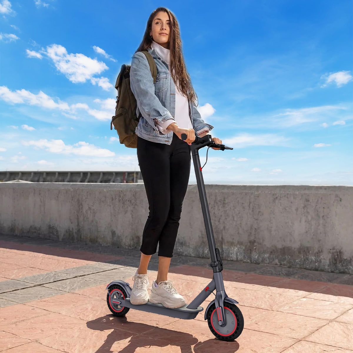 Electric Scooter 350W/500W Motor 8.5'' Solid Tire W48778