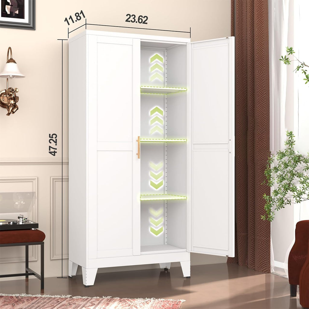 Metal Pantry Cabinet with 2 Door P68137