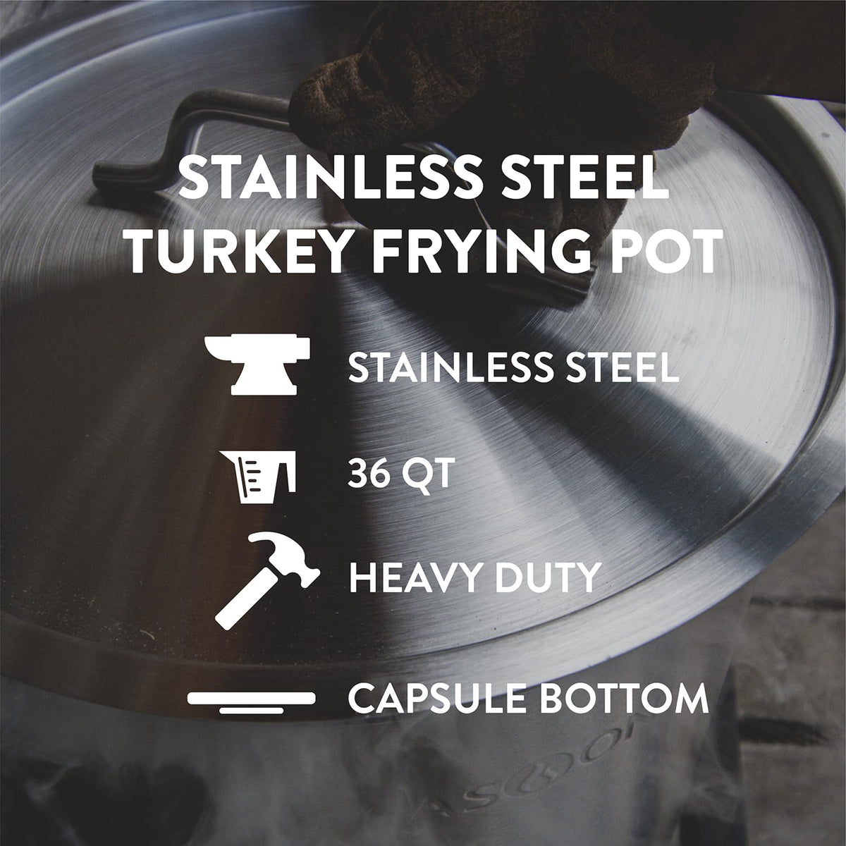Stainless Steel 36qt Stockpot with Basket and Lid Y9018