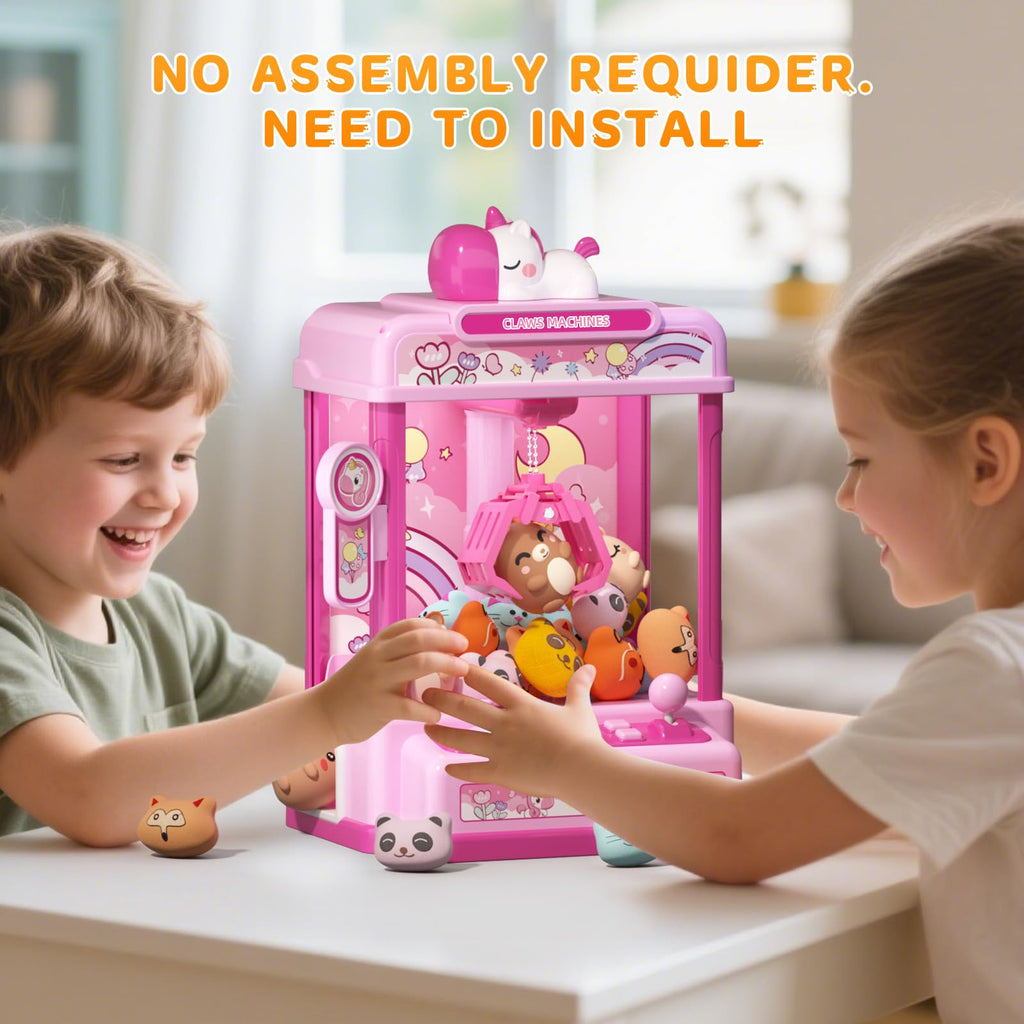 Claw Machine with Sound & 20 Mini Plush Toys U354
