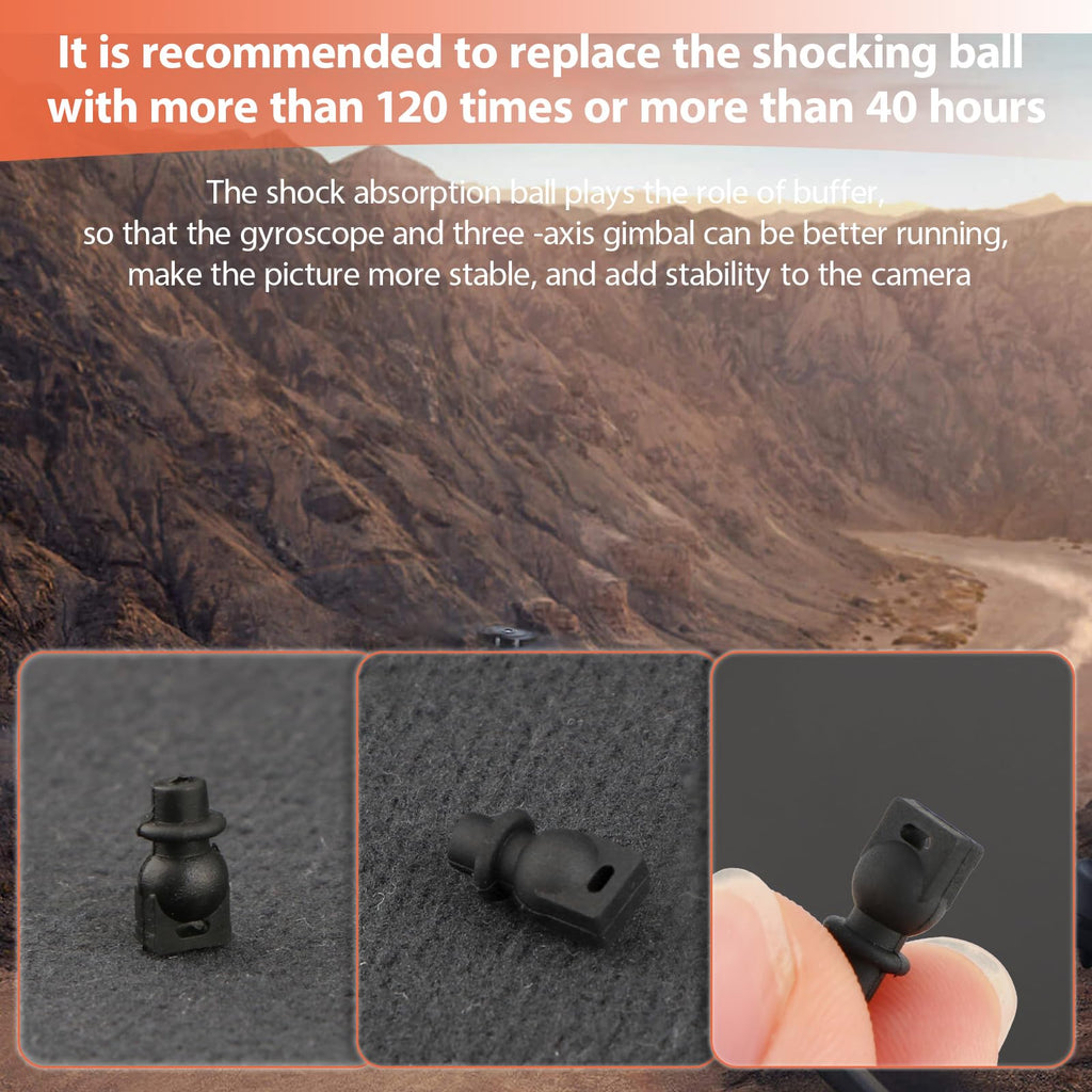 4Pcs Gimbal Shock Absorption Rubber Damper Mounts with Repair Tools E36540