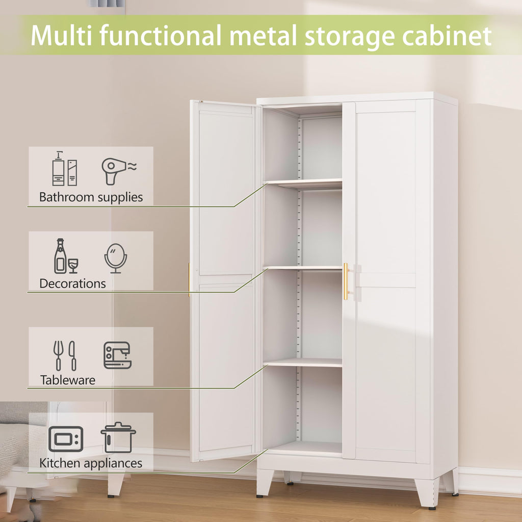 Metal Pantry Cabinet with 2 Door P68137