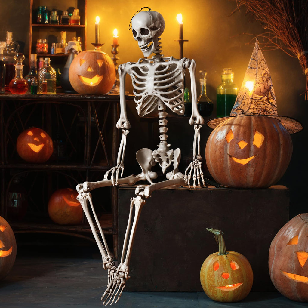 5.4 FT Posable Skeleton Decoration O677956