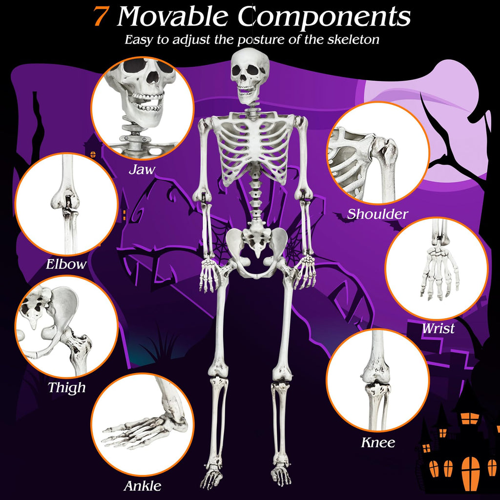 5.4 FT Posable Skeleton Decoration O677956