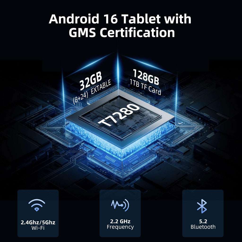 10 Inch Android 16 Tablet 32GB RAM 128GB ROM B6597