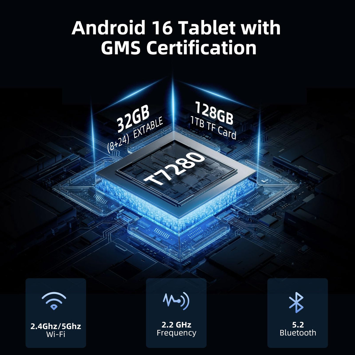 10 Inch Android 16 Tablet 32GB RAM 128GB ROM B6597