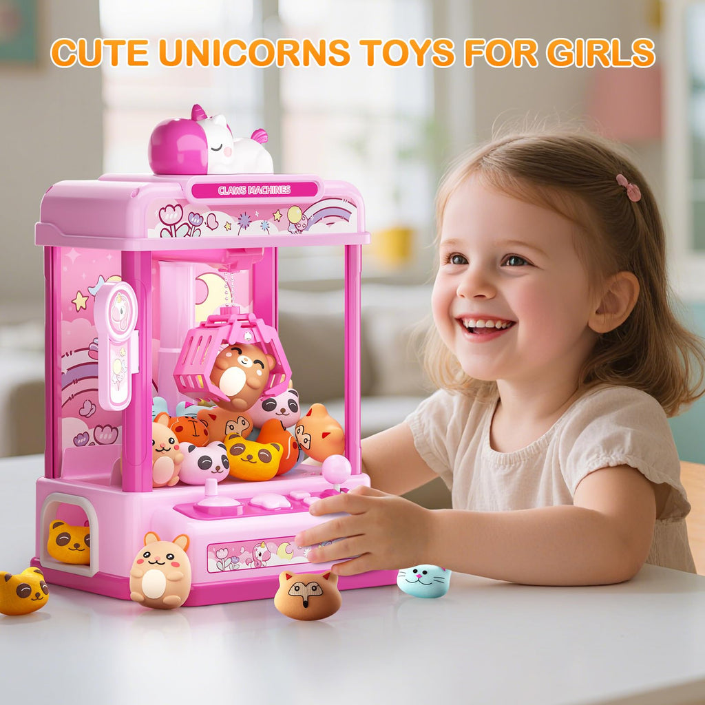 Claw Machine with Sound & 20 Mini Plush Toys U354
