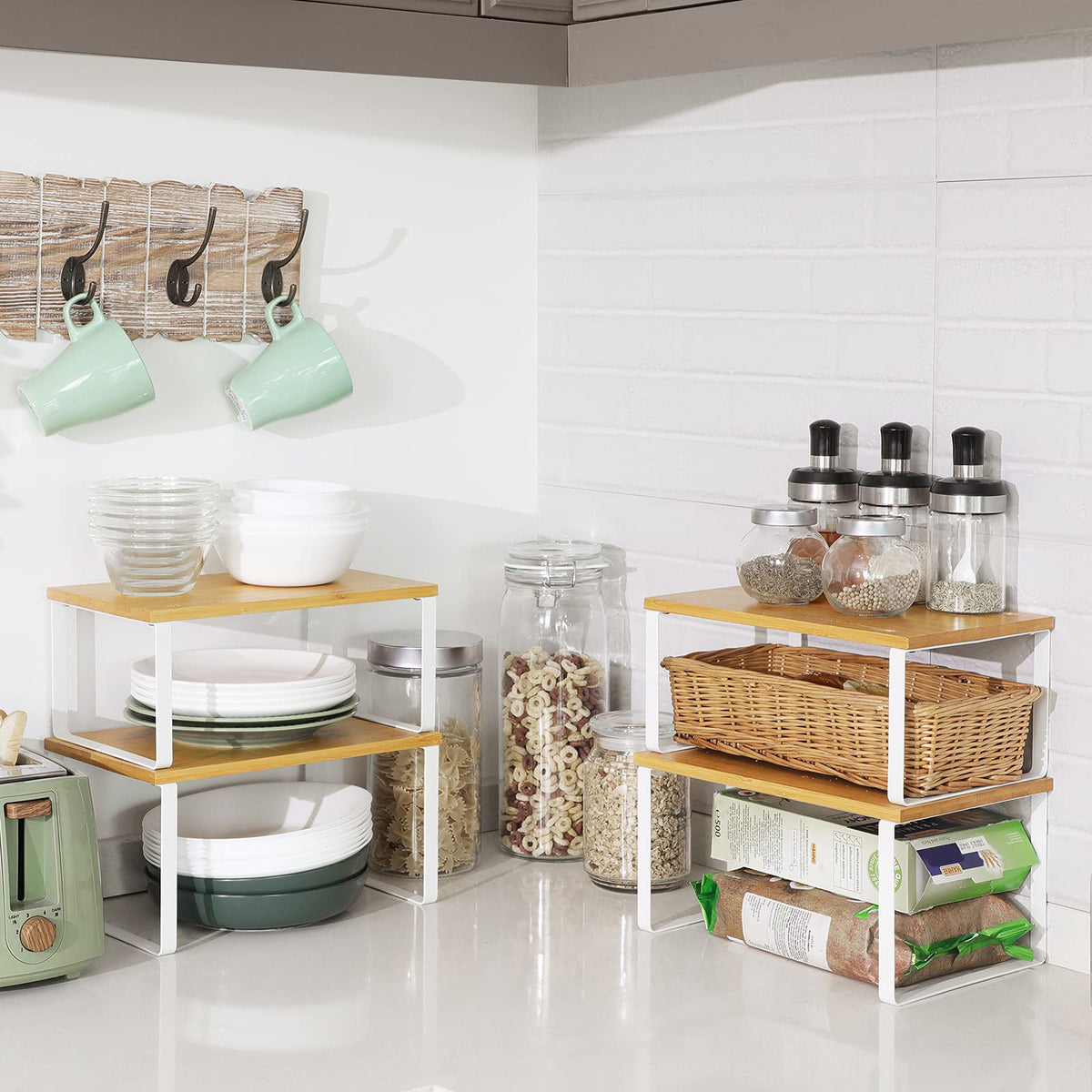 Set of 4 Kitchen Storage Shelf G60714