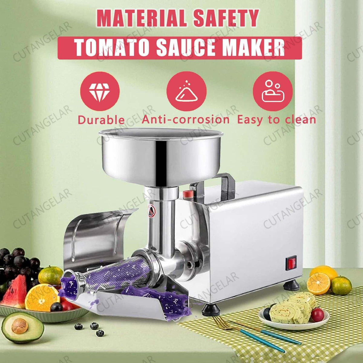 450W Large Capacity Stainless Steel Jam Machine K895