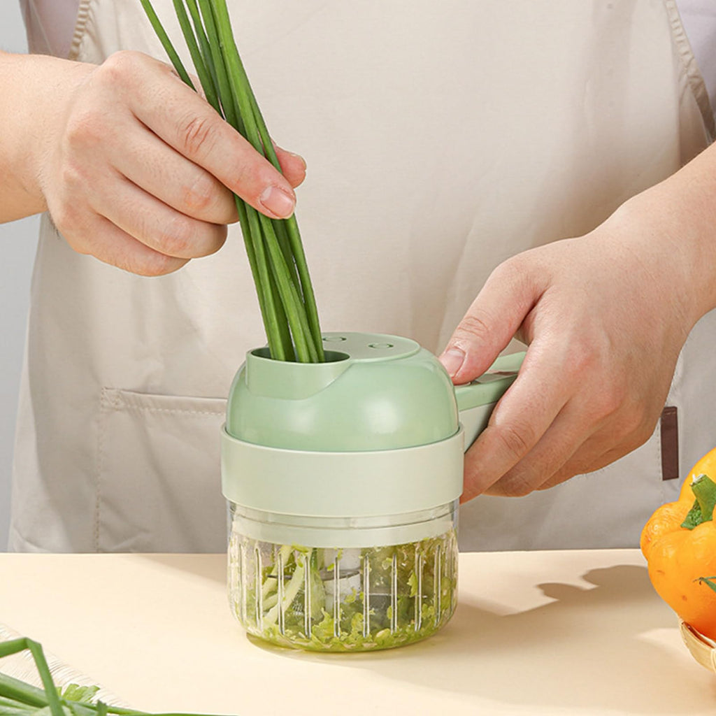 4 in 1 Handheld Electric Vegetable Cutter Set G995