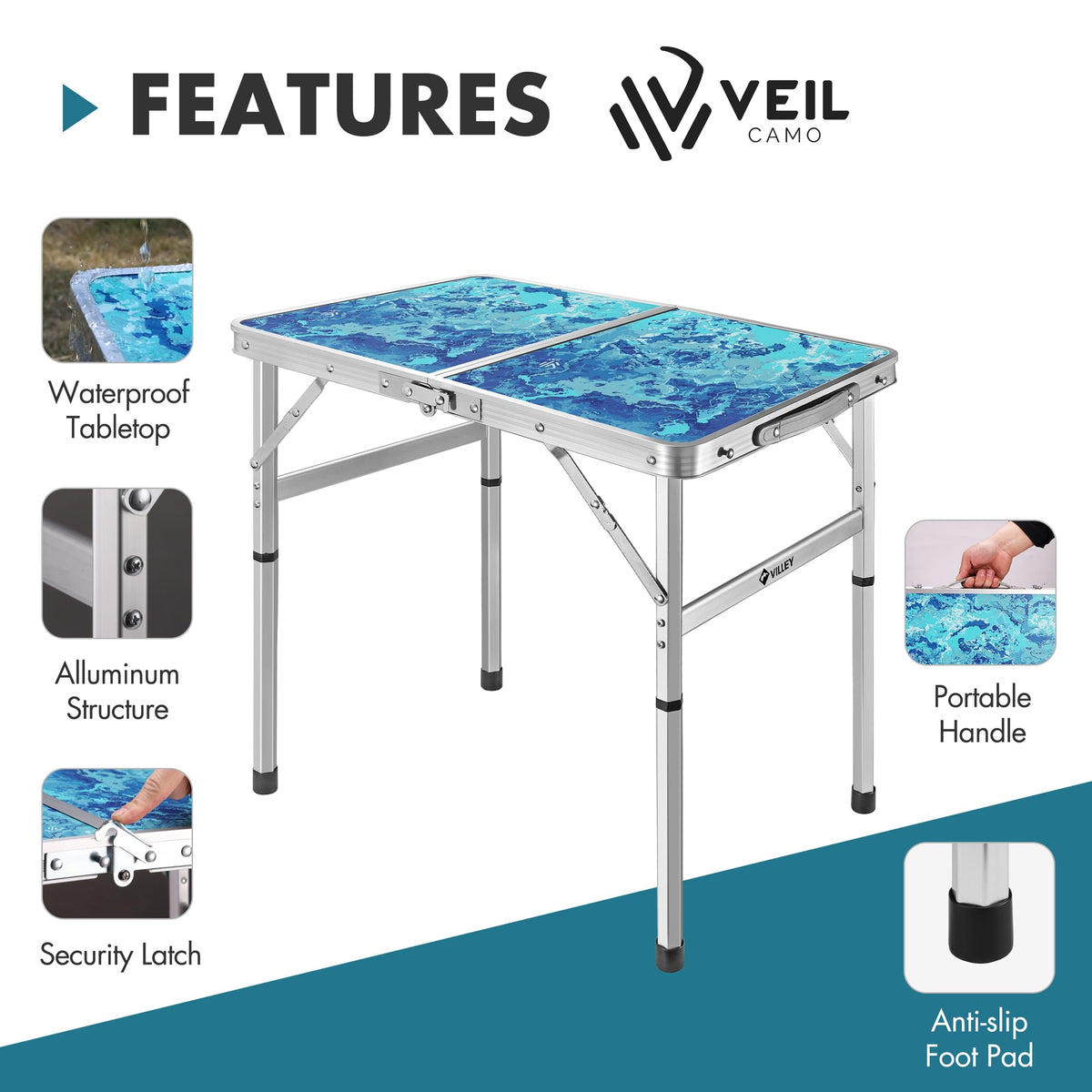Folding Camping Table 2FT V171385