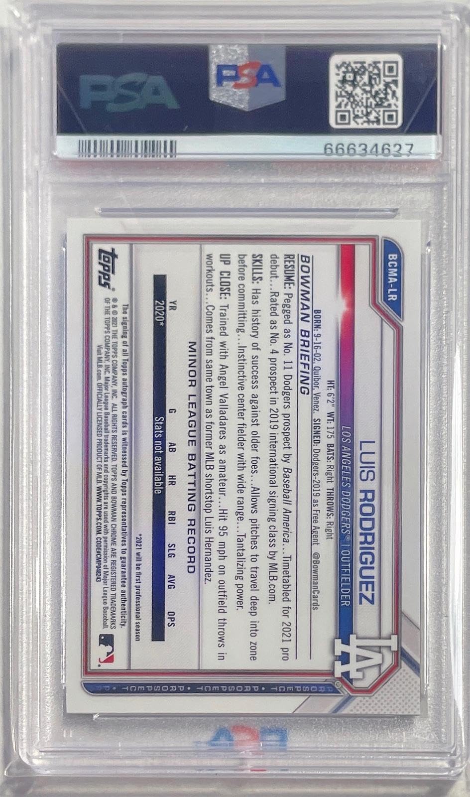 Baseball Autographed Cards M663