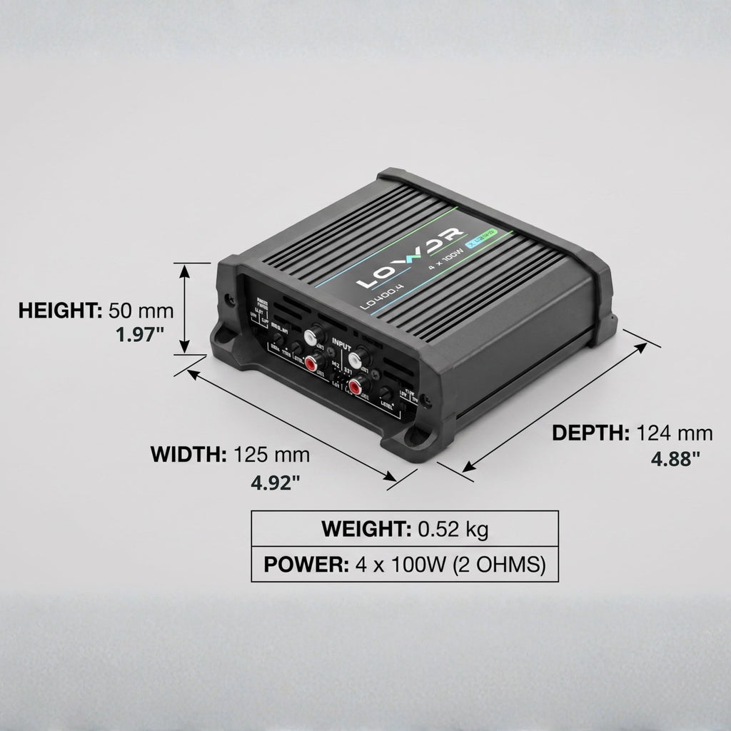 400W RMS 4 Channel Car Audio Amplifier G3559