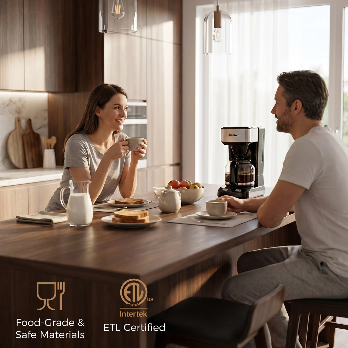 12-Cup Programmable Drip Coffee Maker with Glass Carafe J304069