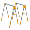 2 Pack Adjustable Height Steel Sawhorse F39509