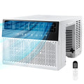 U-Shaped 10,000BTU Window Air Conditioner with Full Window View, Ivory White S250