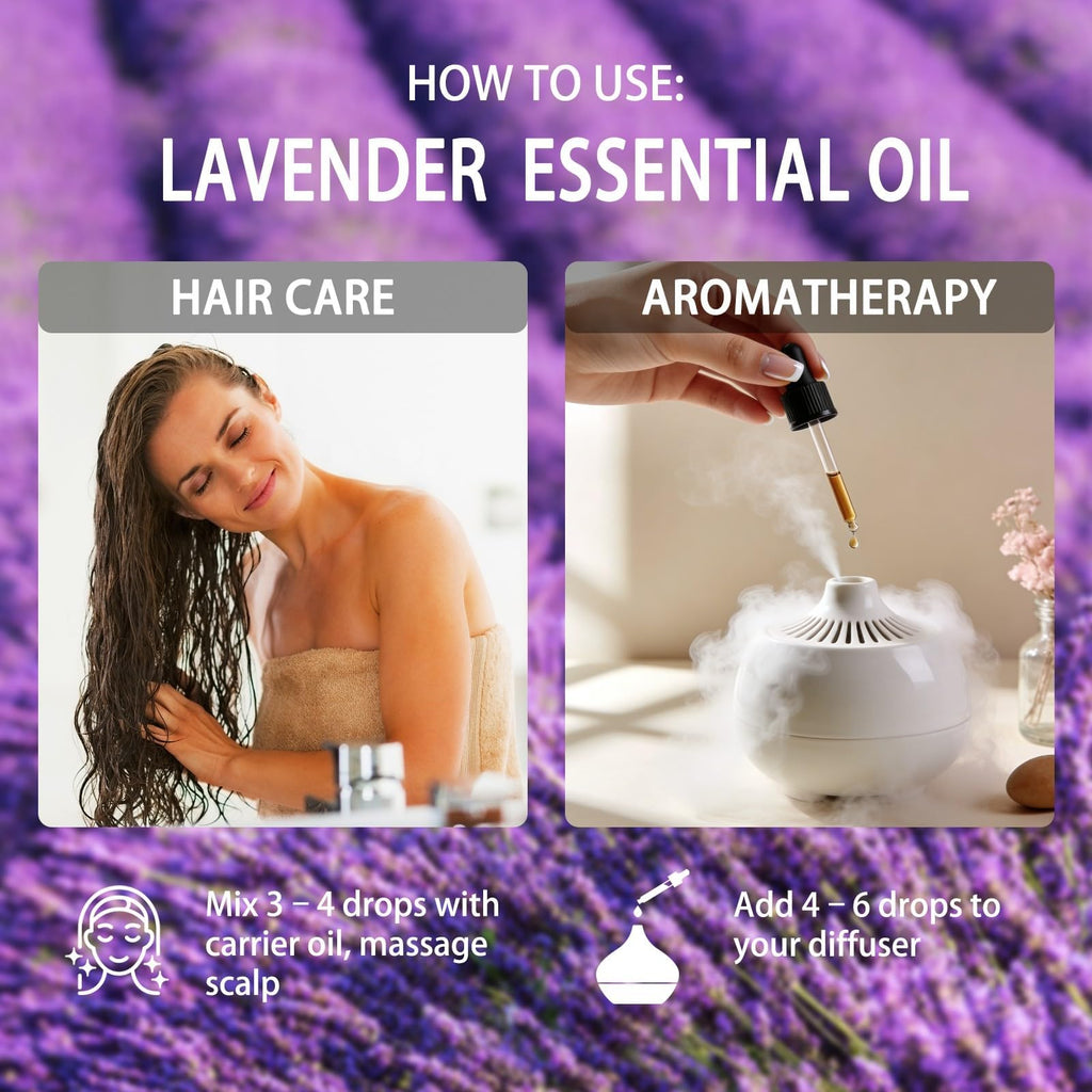 Lavender and Tea Tree Essential Oil 4 Fl Oz L17548