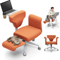Orange Adjustable Ergonomic Office Chair with Desk Tray N2549