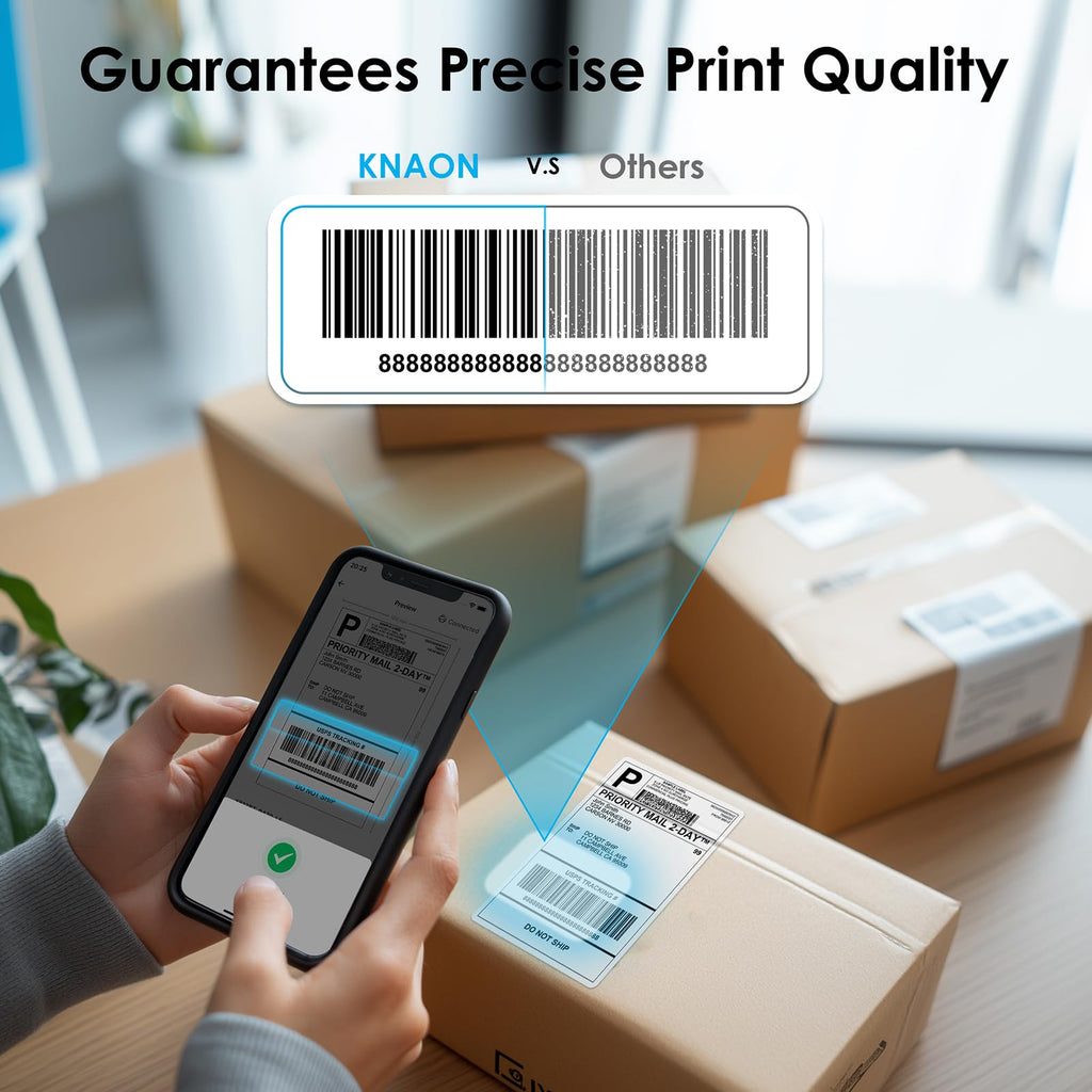 White 4x6 Portable Bluetooth Thermal Label Printer H688