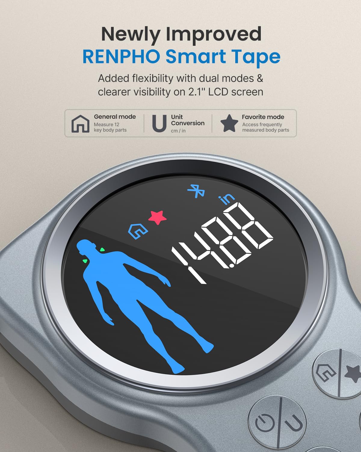 Smart Tape with Large Display, Scale with BMI Q624461