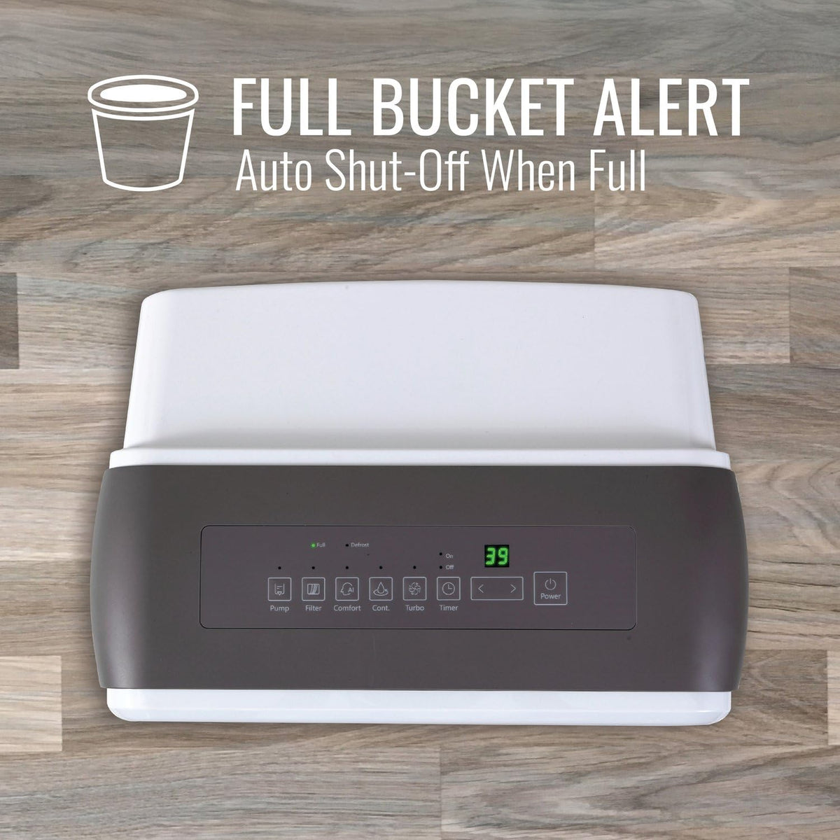 50-Pint Portable Dehumidifier with Auto-Shutoff and Timer L697004