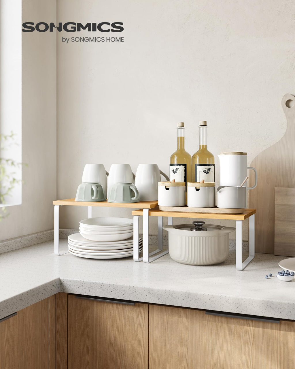 Set of 4 Kitchen Storage Shelf G60714