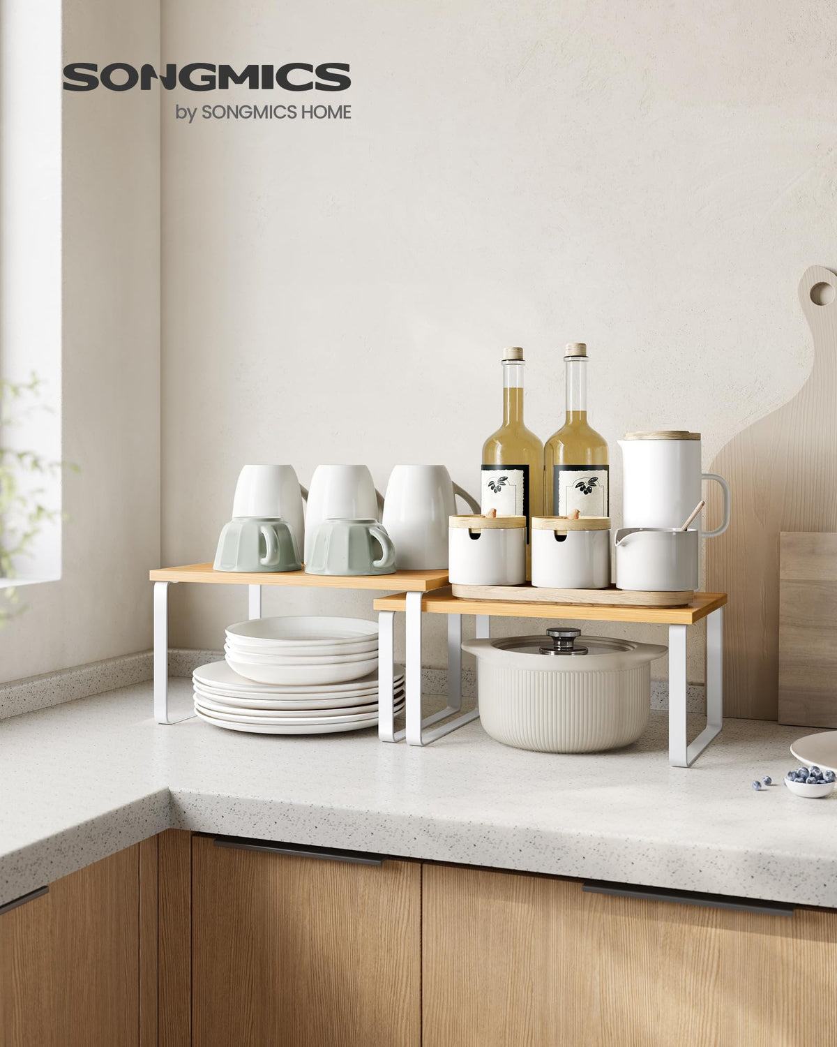 Set of 4 Kitchen Storage Shelf G60714