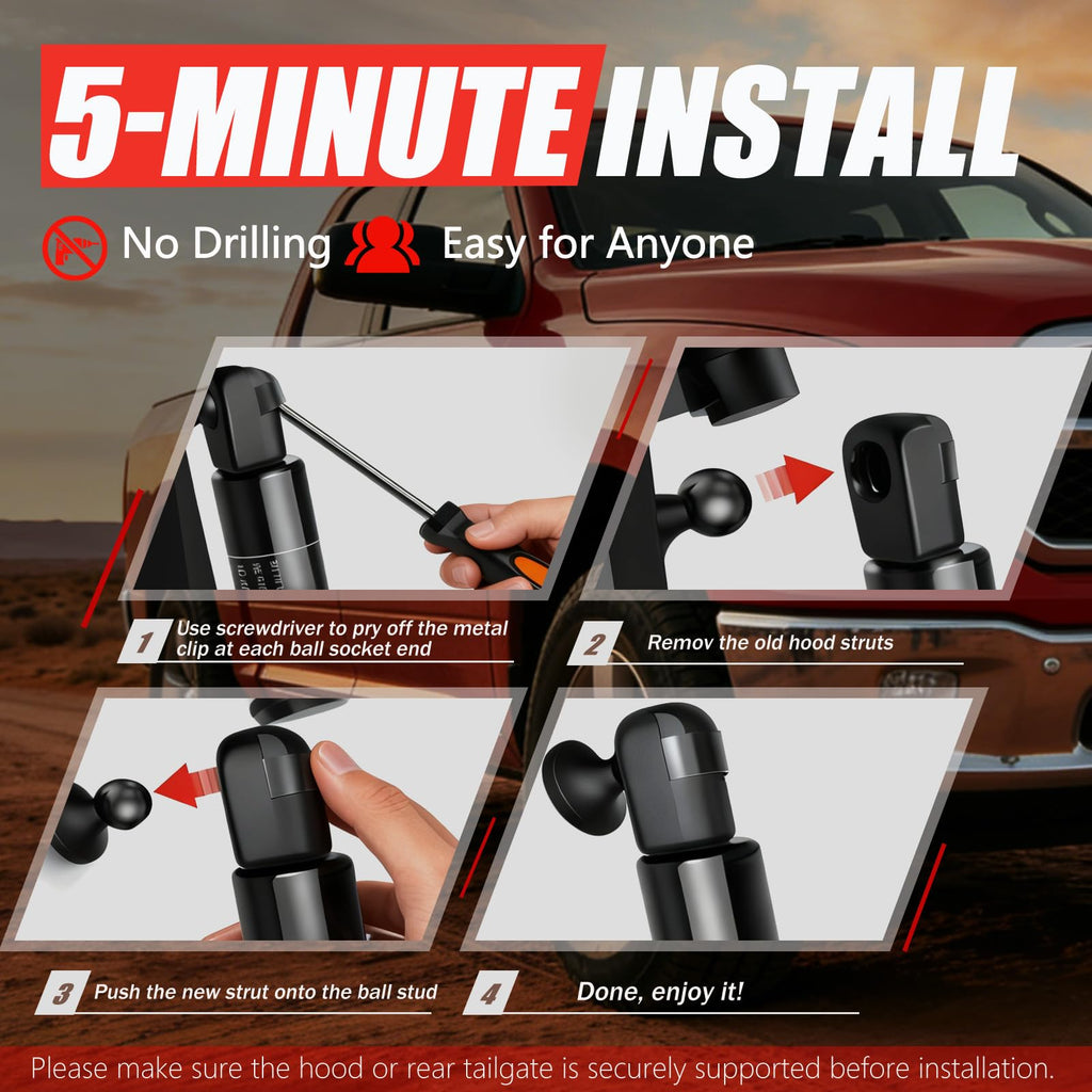 Rear Hatch Struts 2Pcs D303