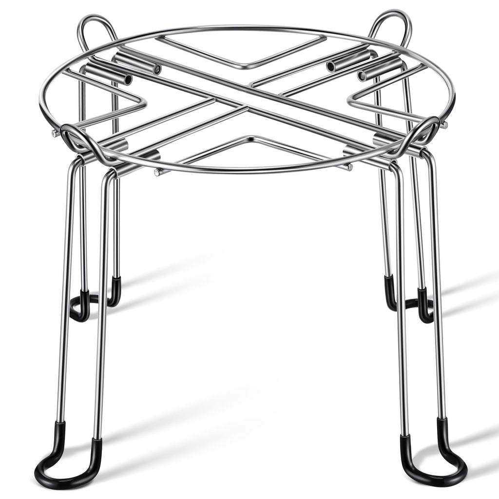 10" Diameter 8" Tall Stainless Steel Gravity Fed Water Filter Stand J32320