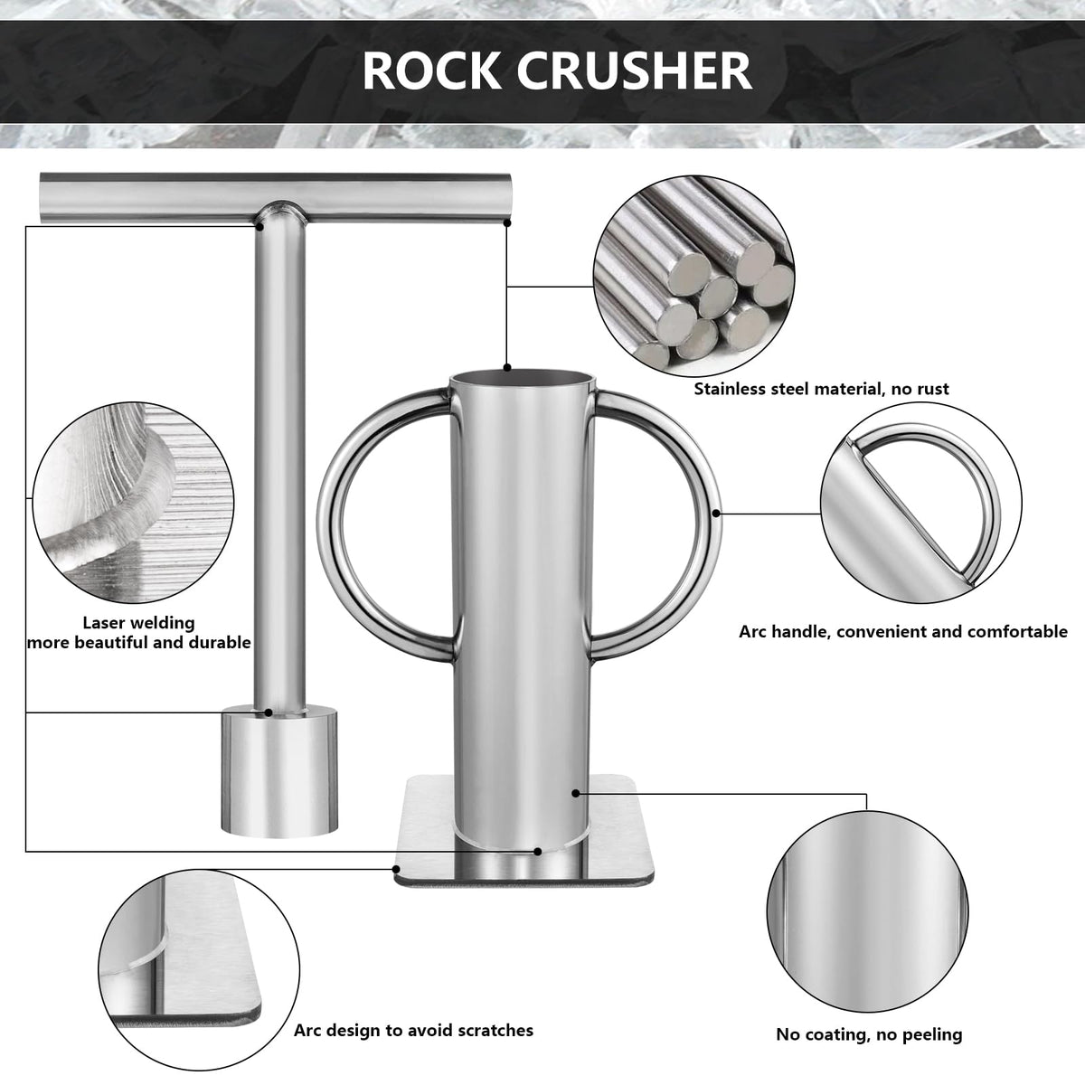 Stainless Steel Rock Crusher I42956
