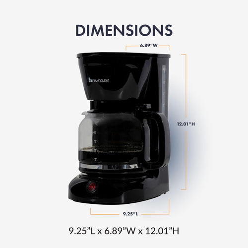 12 Cup Electric Coffee Maker with Auto Shut Off J5626