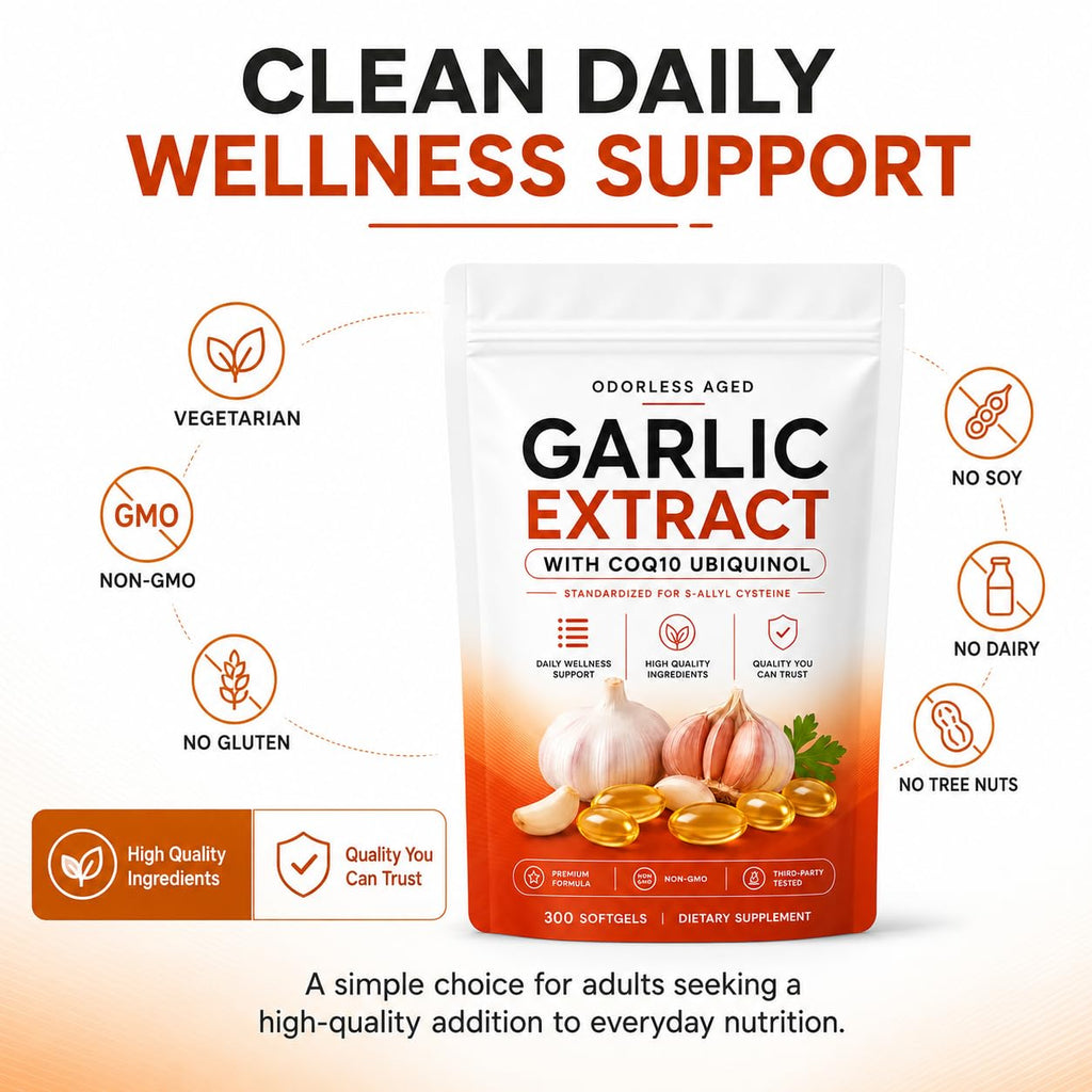 7500mg Odorless Aged Garlic Extract Softgels P63494