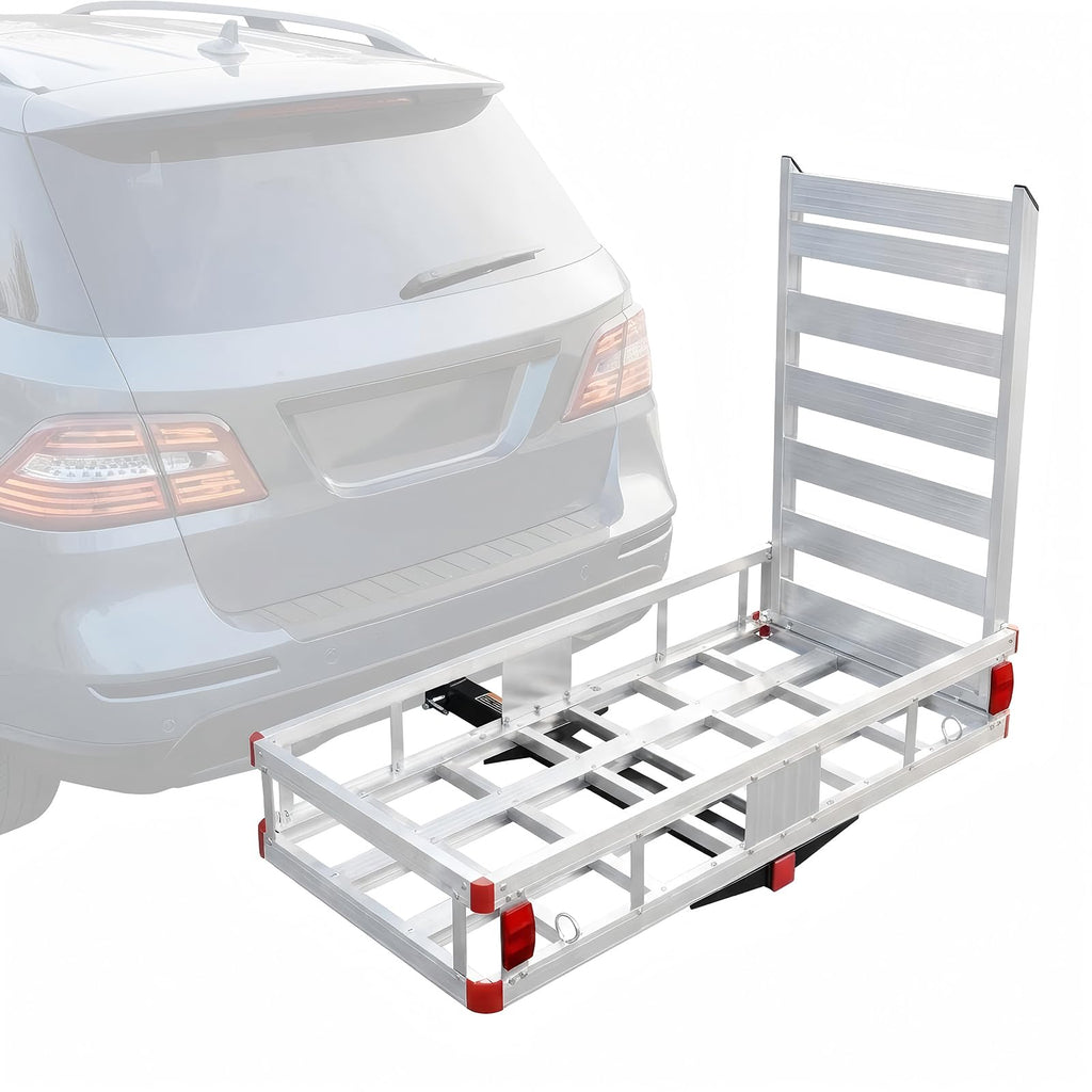 700 lbs Hitch Cargo Carrier with Folding Ramp F45206