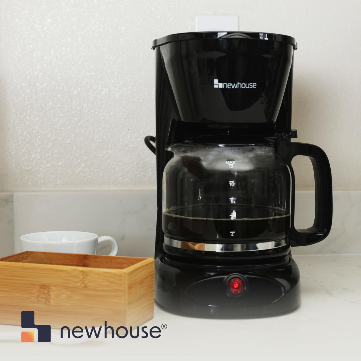 12 Cup Electric Coffee Maker with Auto Shut Off J5626