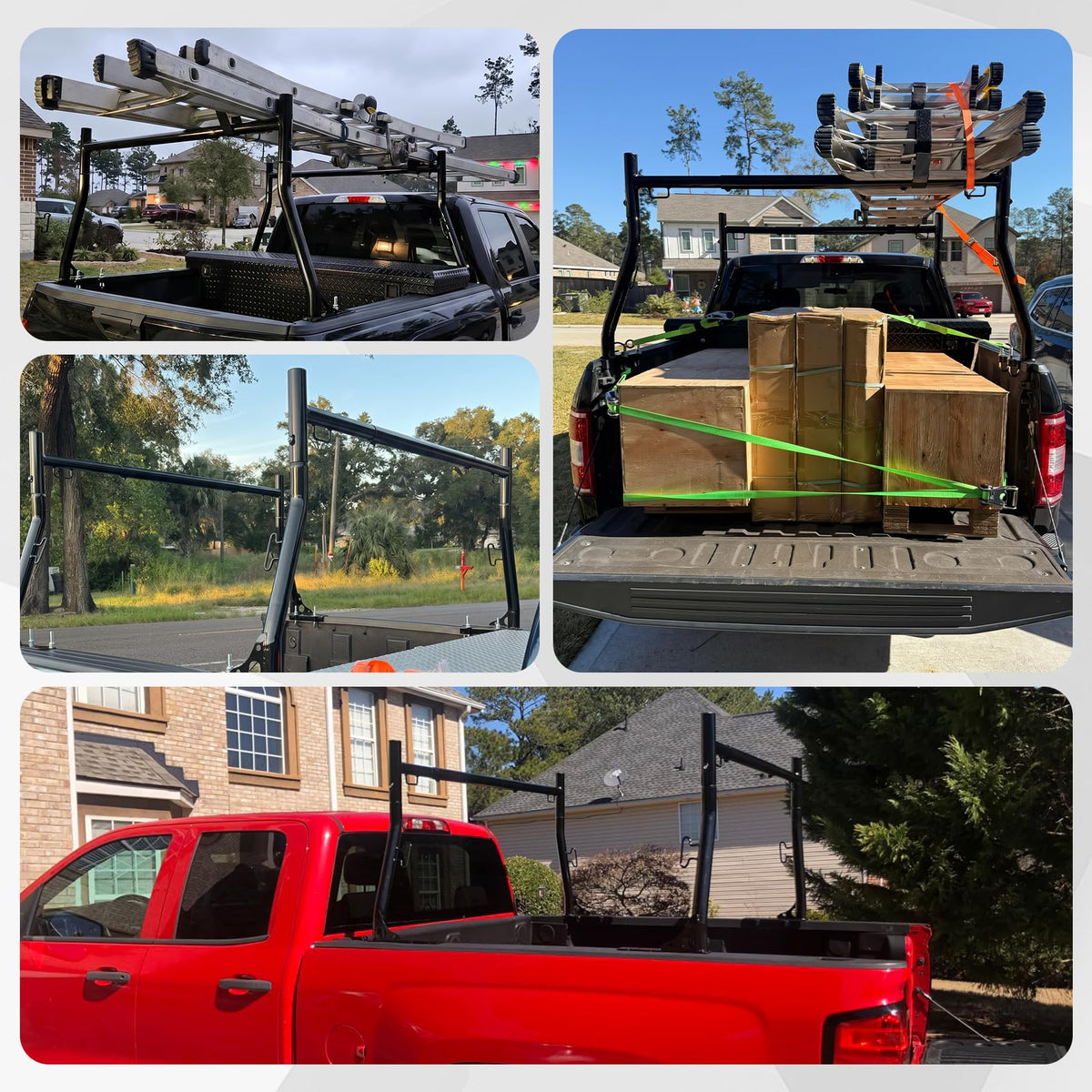Truck Bed Ladder Racks, 800 lbs Capacity W773