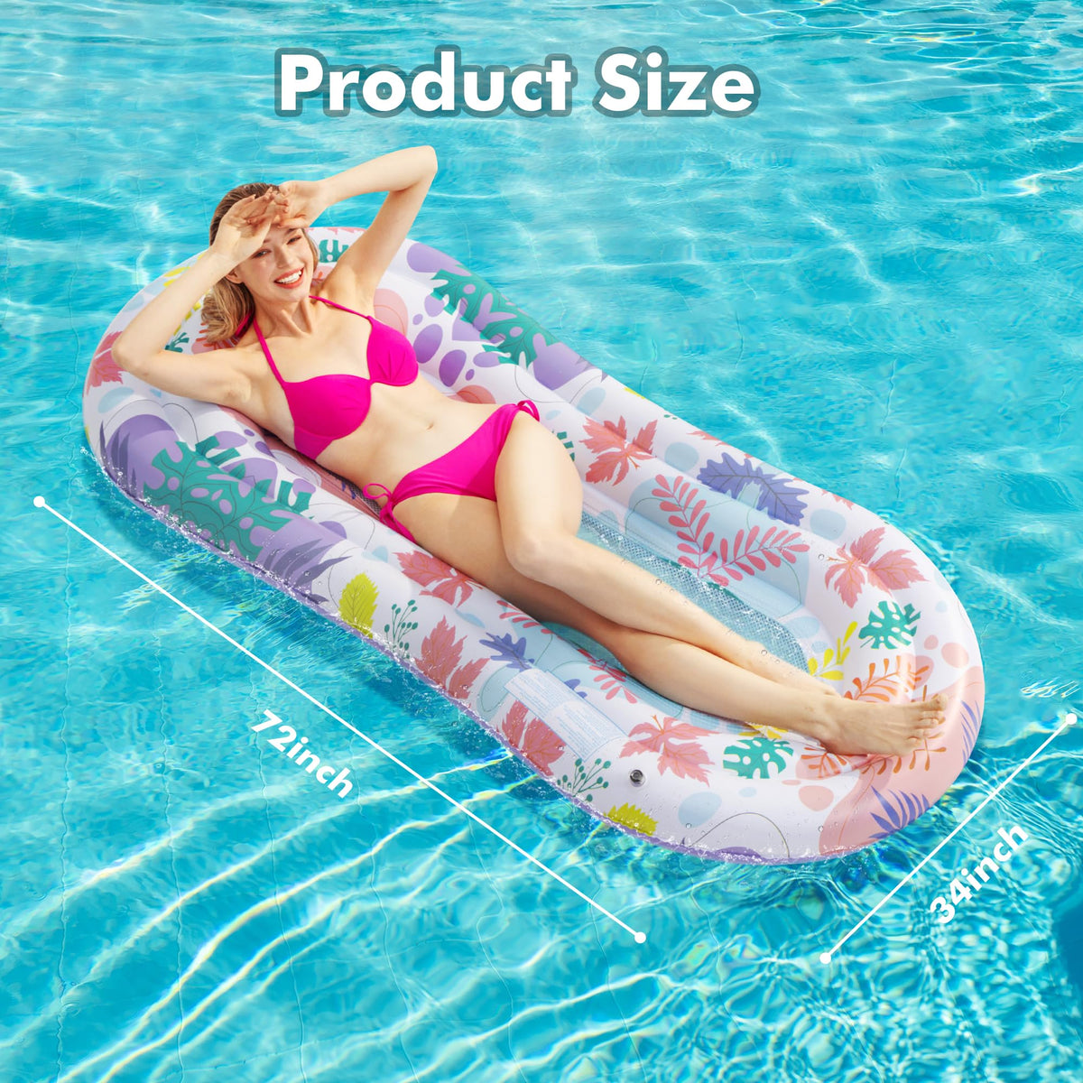 2 Pack Inflatable Pool Floats Lounger Y20294