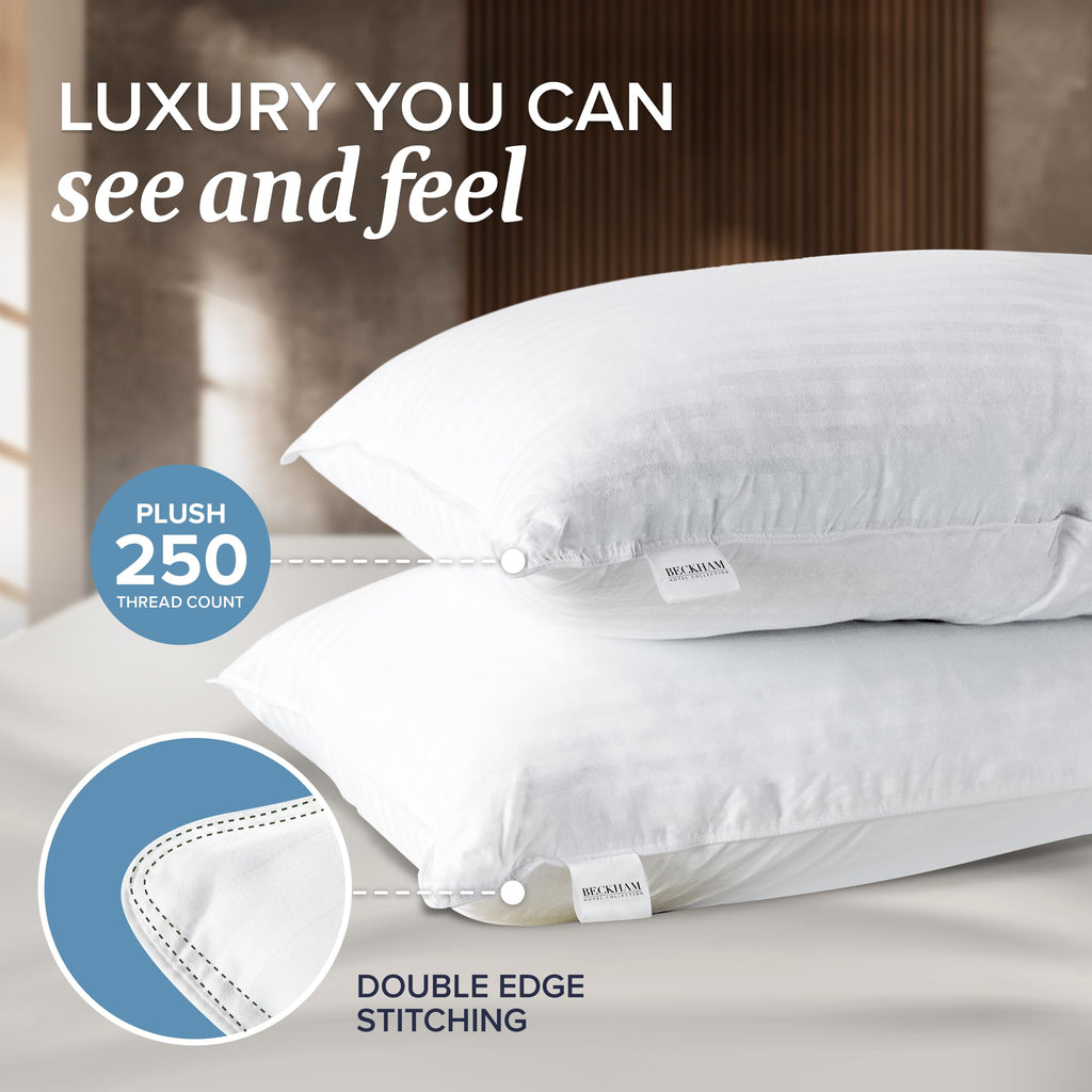 4 King Pillow Set Down Alt Memory Foam I69042