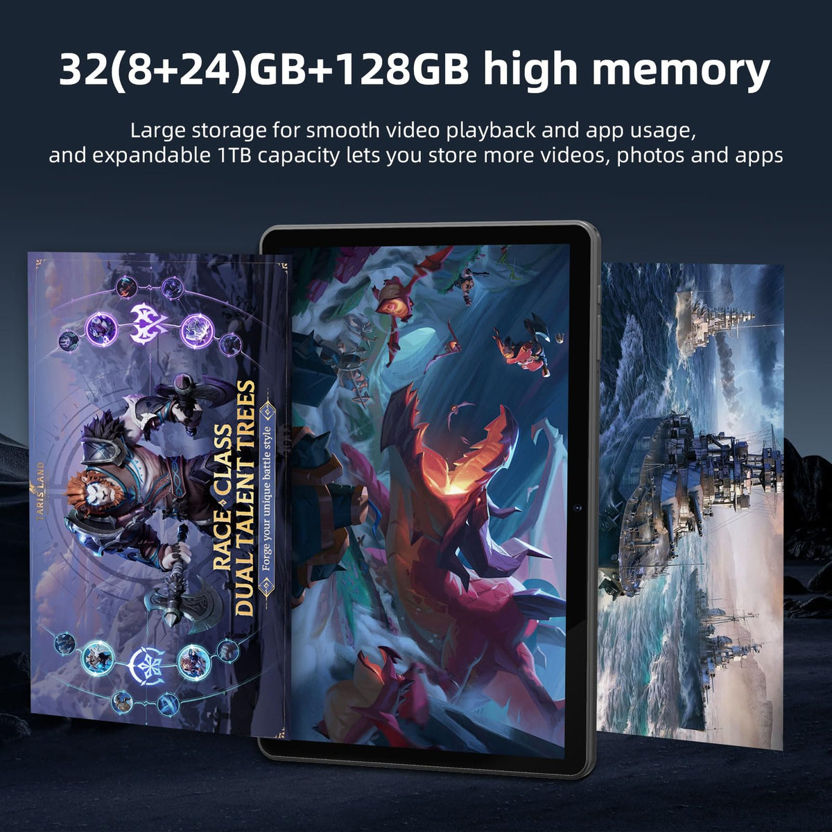 10 Inch Android 16 Tablet 32GB RAM 128GB ROM B6597