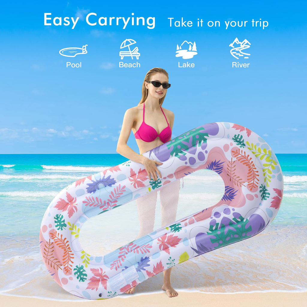 2 Pack Inflatable Pool Floats Lounger Y20294